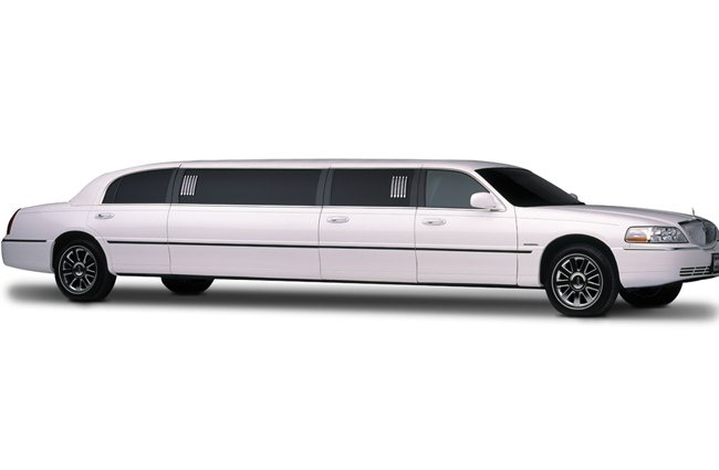 White Lincoln Stretch Limousine